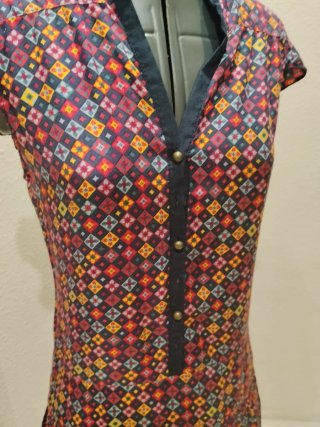 Vestido estampado multicolor tallaS/XS