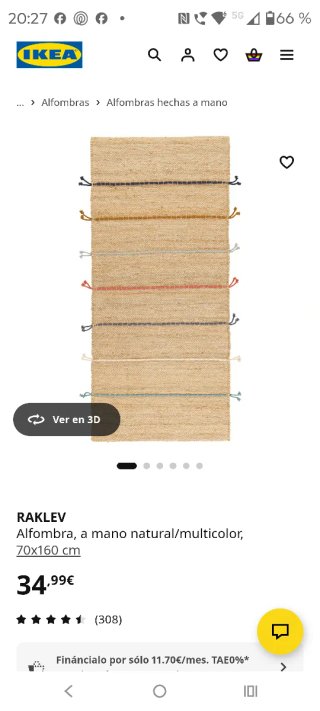 Alfombra Yute Ikea Rayas