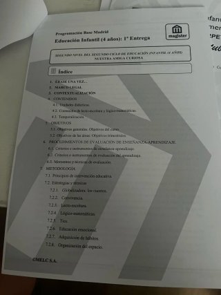 Material completo oposición magisterio infantil