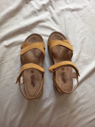 Sandalias de piel con plataforma Walk&Fly