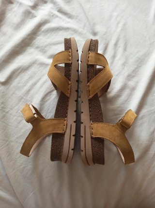 Sandalias de piel con plataforma Walk&Fly