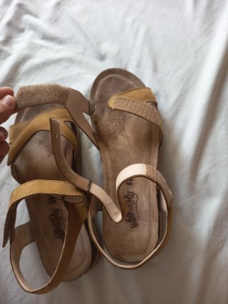 Sandalias de piel con plataforma Walk&Fly