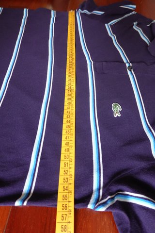 Polo Lacoste Sport Rayas Talla 5 Vintage Morado