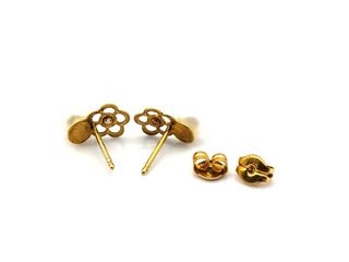 E1806309-77    Pendientes Oro 18k Con Perla,Circon