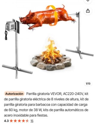 Griglia rotante VEVOR per barbecue
