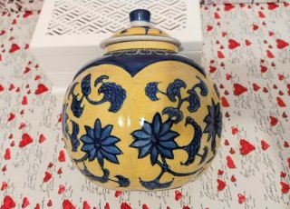ANTIGUO TARRO GINGER JAR  DE PORCELANA
