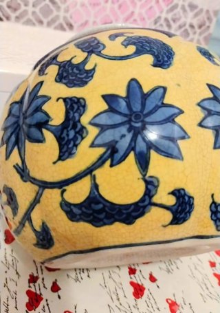 ANTIGUO TARRO GINGER JAR  DE PORCELANA
