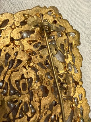 Aderezo Fallera Adulta Dorado y Perlas