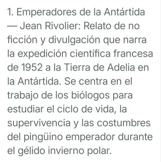 Libro: (4 obras). Emperadores de la Antártida.....