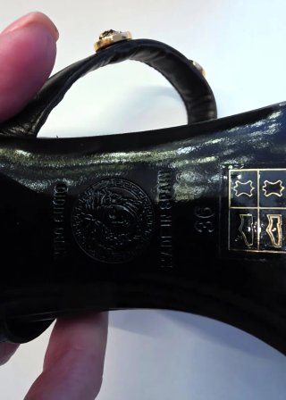Versace Sandalias de piel Medusa T.36 Nuevas