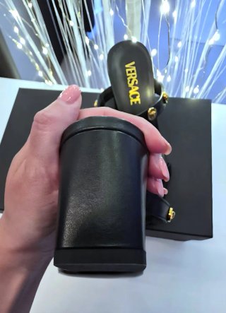 Versace Sandalias de piel Medusa T.36 Nuevas