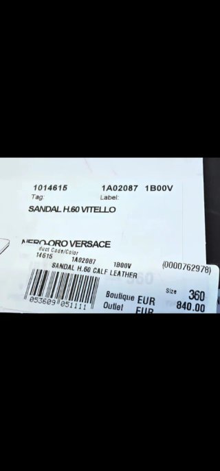 Versace Sandalias de piel Medusa T.36 Nuevas