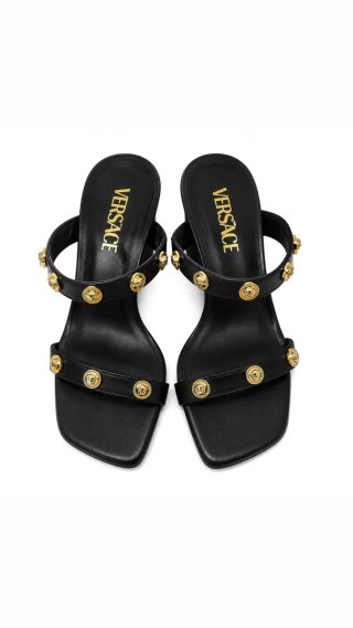 Versace Sandalias de piel Medusa T.36 Nuevas
