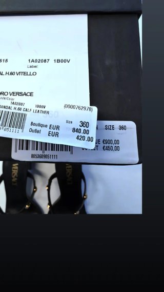 Versace Sandalias de piel Medusa T.36 Nuevas