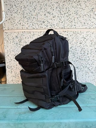 Mochila senderismo 45L fitness negra