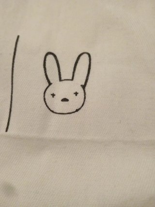 Bolsa Adidas x Bad Bunny Blanca de tela de algodón