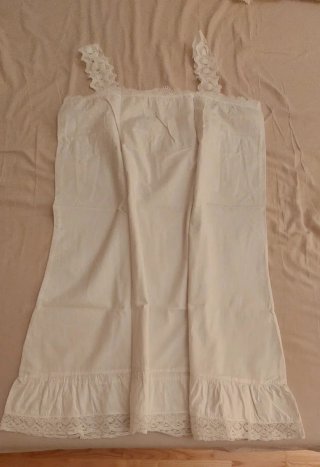 Camisón y camisola vintage blanco