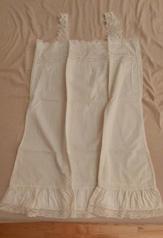 Camisón y camisola vintage blanco