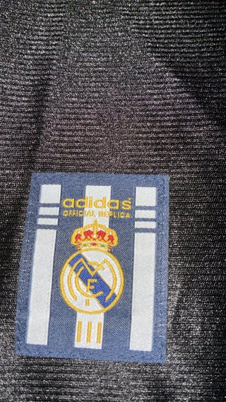 Camiseta Real Madrid Raúl Adidas Negra Dorada