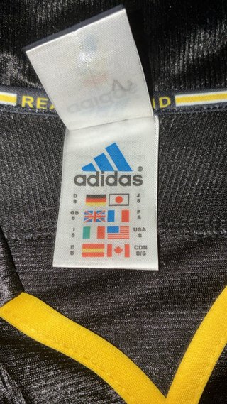 Camiseta Real Madrid Raúl Adidas Negra Dorada