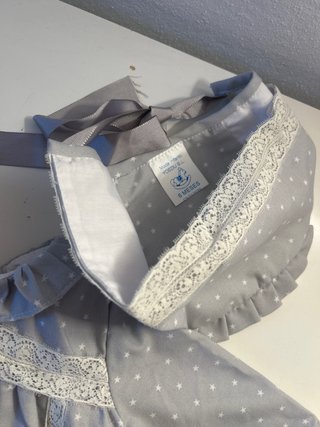 Vestido y babero bebé niña Yoedu 9 meses