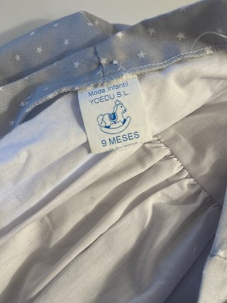Vestido y babero bebé niña Yoedu 9 meses