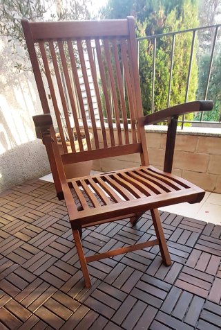 Conjunto de jardín / terraza de madera de teca