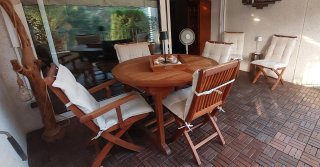 Conjunto de jardín / terraza de madera de teca