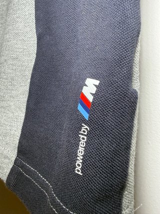 Polo Puma BMW Hombre Gris y Negro