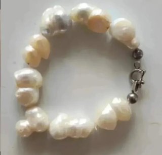 Pulseras Plata Ley y Perlas
