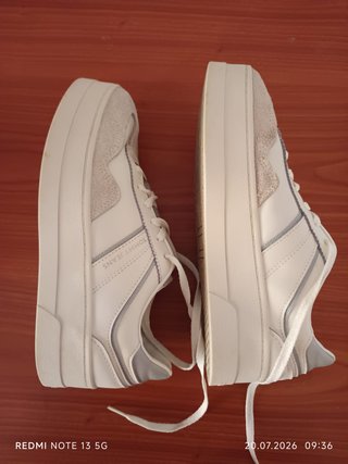 Sneakers Tommy Jeans bianche camoscio