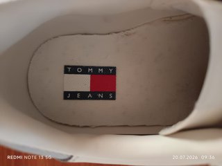 Sneakers Tommy Jeans bianche camoscio