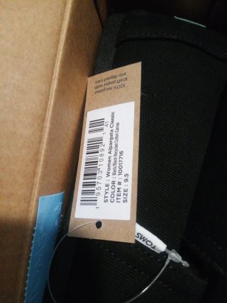 Alpargatas Toms Mujer Clásicas Talla 41 Negras