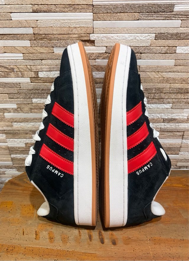 Zapatillas Adidas Campus Negras/Rojas T46
