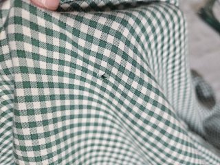 Camisa cuadros verde y blanco hombre