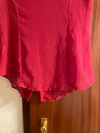 Camisa roja transparente talla 40