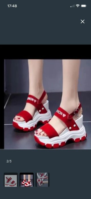 Sandalias de cuña multicolor