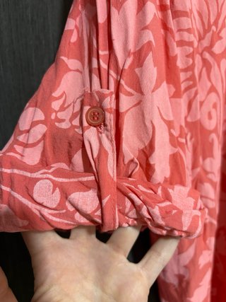 Vestido/Camisa Unisex Estampado Floral