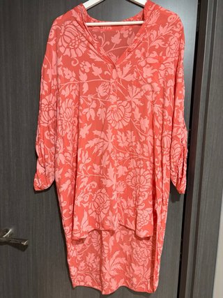 Vestido/Camisa Unisex Estampado Floral