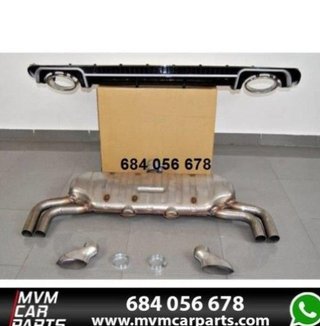 Difusor Trasero Audi A3 2016 Sportback Look RS3 ES