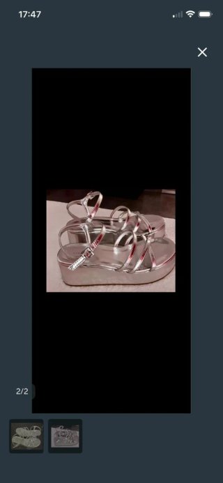 Sandalias Plataforma Mujer Plata