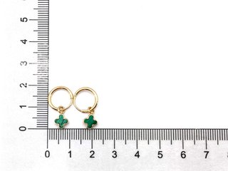 E1809552-30    Pendientes Oro 18k Con Malaquita,On