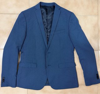 Abito completo uomo David Naman blu micro-fantasia