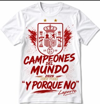 Camiseta Campeones del Mundo 2026