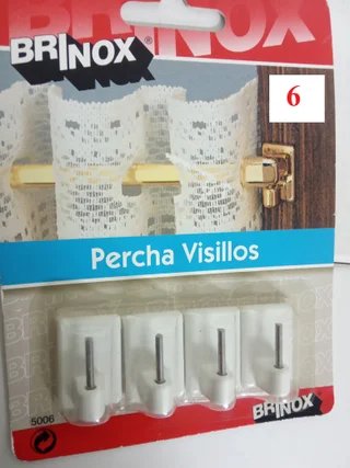 Lote 29 blisters Perchas Adhesivas Bricolage