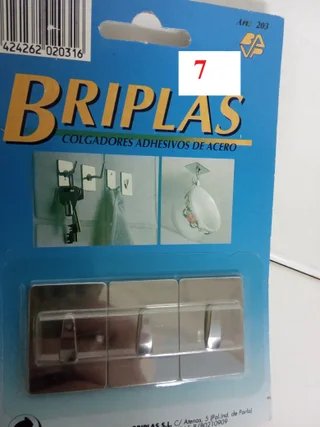 Lote 29 blisters Perchas Adhesivas Bricolage