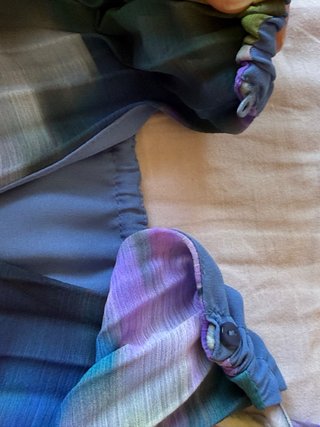 Elegante vestido largo plisado estampado