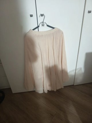 Falda beige talla única