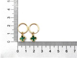 E1809552-32    Pendientes Oro 18k Con Malaquita,On