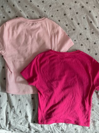 2 tops rosas, Bershka